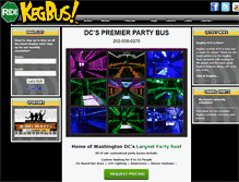 Tablet Screenshot of kegbus.com